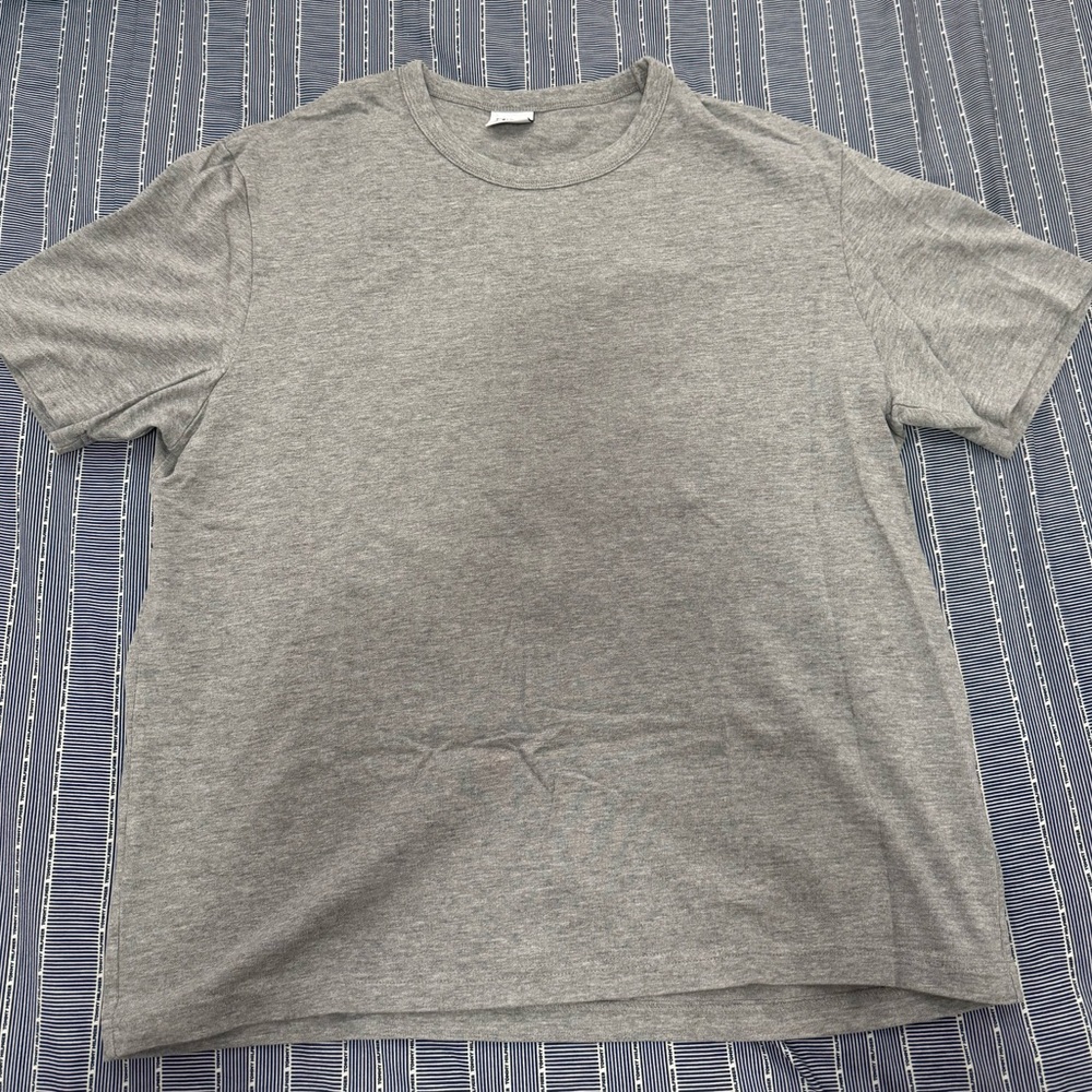 Zara Heather Gray Crew Neck Tee